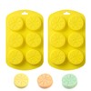 2Pcs Yellow Silicone Lemon Molds