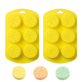 2Pcs Yellow Silicone Lemon Molds