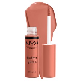 NYX Professional Makeup Butter Butter Gloss Brown Sugar, SUGAR HIGH, 0.27 fl oz                                                                       