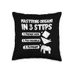 Mastering Origami in 3 steps paper crane elephant Throw Pillow