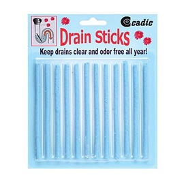 Drain Sticks for Sinks, Disposals, Bath Tubs, and Toilets,1 Pack Set of 12 Sticks.
