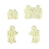 PME JEM Cute Angels Cutters, Set of 4, White, 9