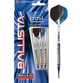 Ballista Soft Dart, Very Good Beginner's Dart Made from 70% Tungsten, Dart Set of 3 Darts, Straightline & Comfortable Grip, The Dart for Everyone. Modern Look with Transparent Shaft