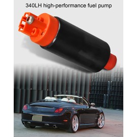 340LPH High Performance Electric Fuel Pump with Installation Kit Fit for Automotive ATV Trucks Using Gasoline and E85 Fuel Replace F20000169, 43-90psi 13.5V 100W