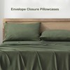 Andency Dark Olive Green Queen Sheets Set, 100% Viscose Derived