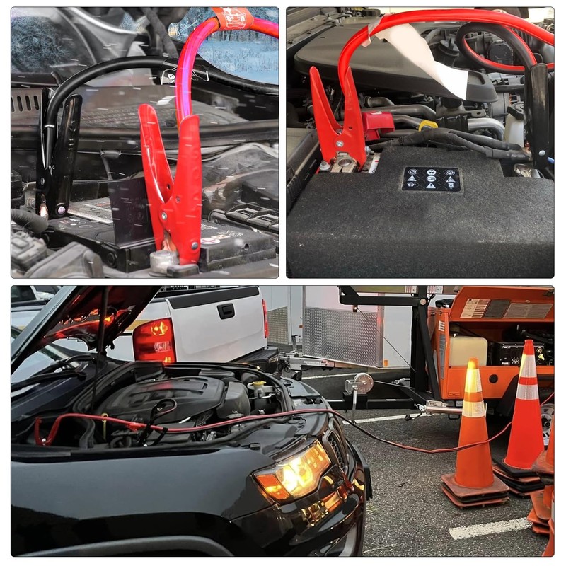 Nilight Jumper Cables for Car Battery 2 Gauge 25 FT