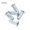 sourcing map M10 Multi-Grip Rivet Nuts, 10pcs Pre-Bulbed Shank Flat
