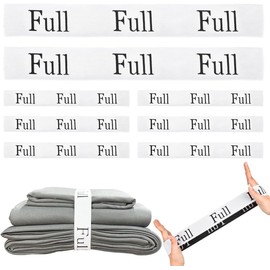 DAWNTREES 10 Pack Bed Sheet Organizer Bands Bed Sheet Keepers Closet Organization Elastic Linen Labels for Bed Sheet Sets (Full)