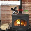 4 Blade Fireplace Fan Aluminium Alloy Heat Powered High Temperature