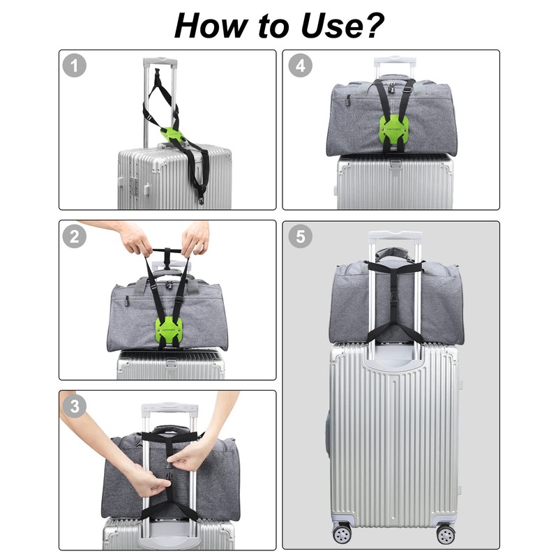 Luggage Straps with Buckles Suitcase Belt for Carry On Luggage