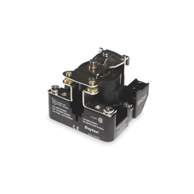 Dayton 5YZ79 Open Power Relay, 4 Pin, 24Vdc, Spst-No
