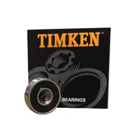 Timken 608-2RS (2 Pack) Radial/Deep Groove Ball Bearing - Straight Bore, 8 mm ID, 22 mm OD, 7 mm Width, Double Sealed, Without Snap Ring