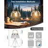 Solar Camping Lantern, 360° COB LED Rechargeable with Solar&Type-C, IP65