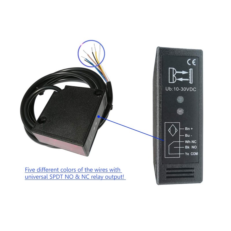 Supreform IP67 Waterproof Universal 10-30VDC Safety Retro-Reflective Photoelectric Beam Sensor