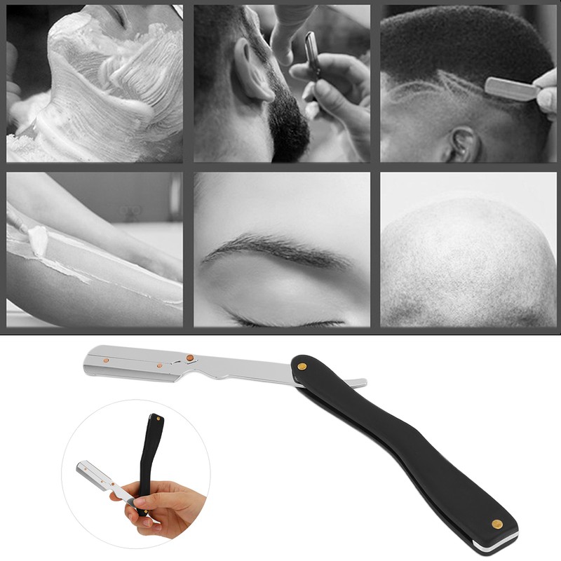 Professional Straight Edge Barber Razor Without Blade Lightweight Salon Quality