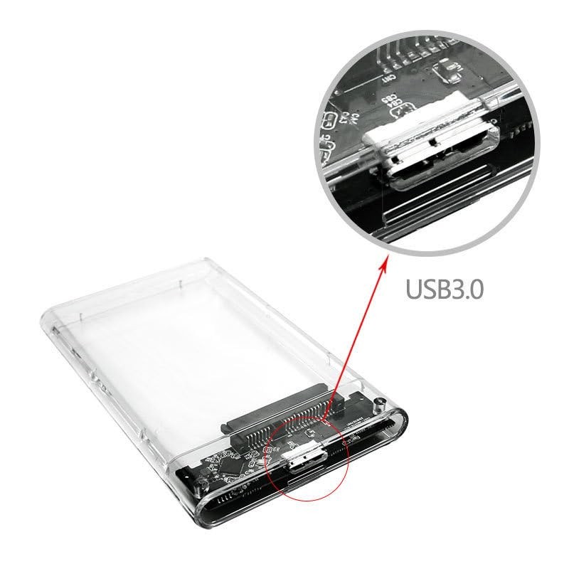 Hard Drive Enclosure 2.5 Inch - External Enclosure for SATA