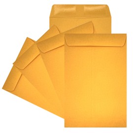 Cashier Depot 6" X 9" Catalog Envelope (Open End), Premium 24lb. Kraft, 100 Envelopes