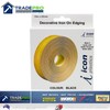 Icon Plastics Iron on Edging, 10 Meter Length, Black