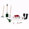 9pcs Miniature Dollhouse Set 1:12 Mini Garden Tools for Dollhouse