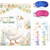 Geese Birthday Party Decoration, Stickers at Party White Goose Bow