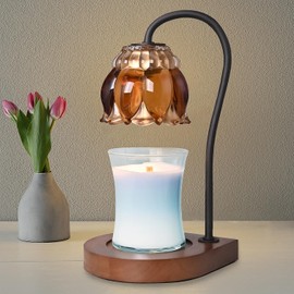 PPZHAVG Candle Warmer Lamp - Electric Candle Lamps Timer, Compatible with All Jar Candles, Gifts, Dimmable Candle Warmer, Candle Holders for Home Decor (Coffee)