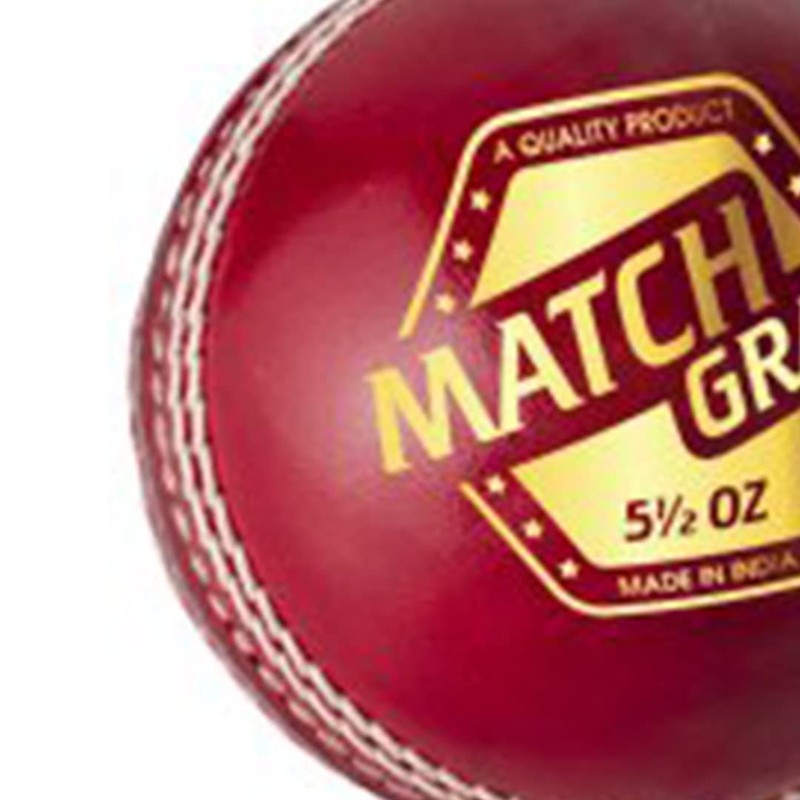DSC Match Grade Cricket Leather Ball (Red)