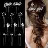 11 Pieces Bride Hair Pins Rhinestone Bridal Hairpiece for Women