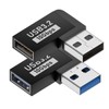 rgzhihuifz 2 Pack USB 3.0 Adapter 90 Degree Male to