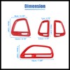 Hihaha ABS Air Condition Outlet Vent Trim Accessories Kit for