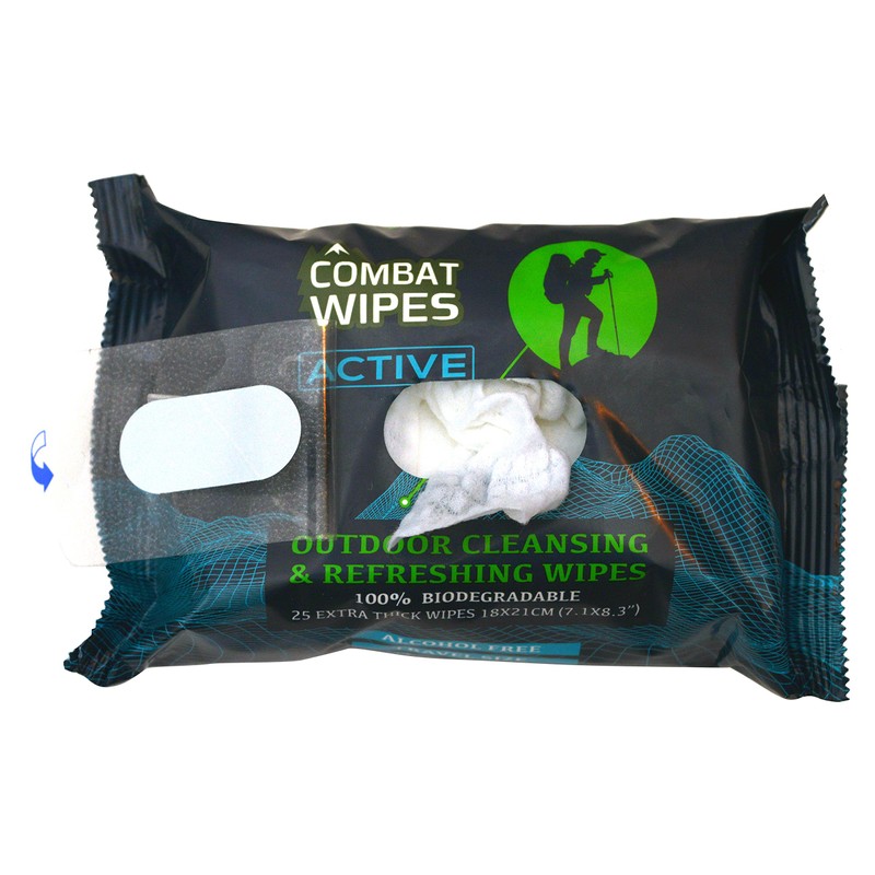 Combat Wipes ACTIVE Outdoor Wet Wipes - Extra Thick Camping