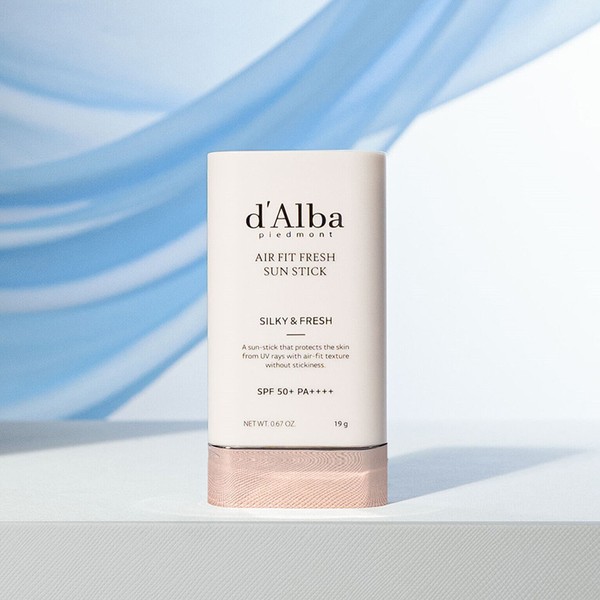 d'Alba Air Fit Fresh Sun Stick 19g SPF50+/PA++++ Vegan,Hypoallergenic K-Beauty