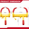 2 Pcs Wheel Lock for Cars, Heavy Duty Trailer Wheel