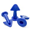 3Pcs Caulk Nozzle Applicator Sealant Finishing Tool,Reusable Applicator,Silicone Caulking Tools(Blue-6.5R,10R,13R)