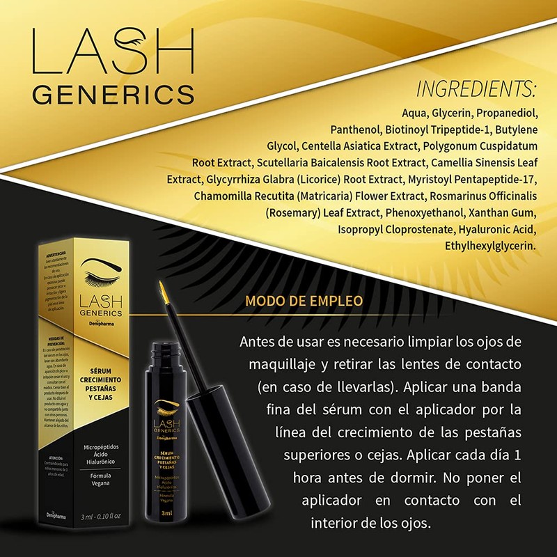 LASH GENERICS - Eyelash and Eyebrow Treatment 3 ml -