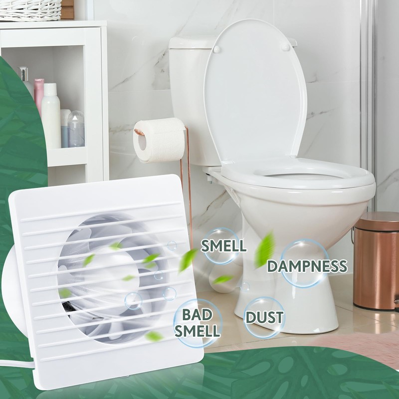 Qunclay 2 Pcs 4 Inch Small Window Fan 110v Kitchen