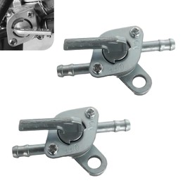 Ferianl 2PCS Inline Fuel Tank Tap Valve, Motorcycle Gas Petcock Shut Off Valve, Inline Gas Fuel Tank Tap On-Off Switch, for 50cc 70cc 90cc 150cc ATV Dirt Bike