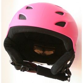 Pink Girls Protective Ski Helmet (56-58 cm head circumference = large child/kid/junior) CE EN 1077 tested and certified for skiing and snowboarding