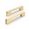 Lepatape 5 Pack 4 Inch Brushed Gold Cabinet Pulls Brushed