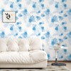Skyblur Blue and White Floral Peel and Stick Wallpaper Modern