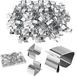 100 PCS Christmas Gutter Hooks - Galvanized Outdoor Clips for Hanging Lights - Durable Roof Hooks, Xmas Light Hangers, Seasonal Lighting Accessories for Kitchen Garden