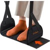 ErGear Airplane Foot Hammock with Wide Hardboard Support, Foot Hammock