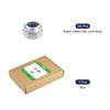 sourcing map 150Pcs M3x0.5 Nylon Insert Hex Lock Nut, 304