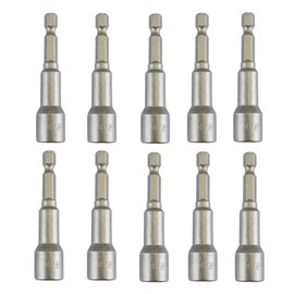 10PCS 3/8 Inch Nut Driver Set, Magnetic Extension Socket Drill Bit Holder, Quick-Change Power Nut Driver Bit Set, Hex Shank Drill Bit Holder for Electric Drill