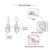 Anatomical Heart Earrings for Women - Silver Gothic Dangle Earrings