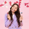 Fruidles Valentines Mini Heart Lollipop, 5 Gram Colored Heart Shaped
