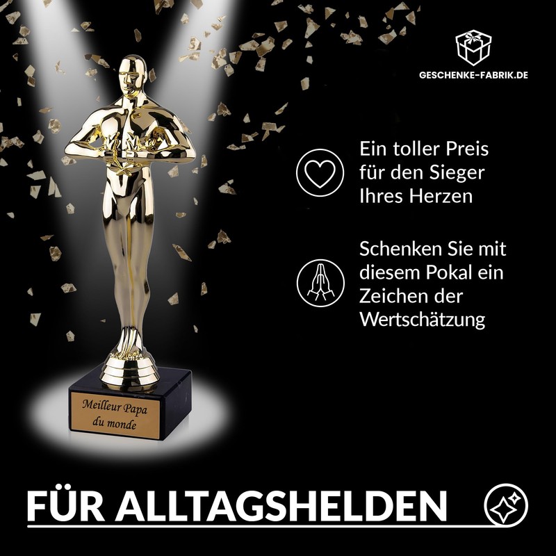 Trophy/gift The best dad of the World – Viktor Trophy