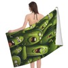VANZEV Pickle Beach Towel Fun Food Sand-Free Microfiber Bath Towel