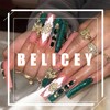 BELICEY Nail Art Rhinestones Green Flatback Round Rhinestones Charms Nail