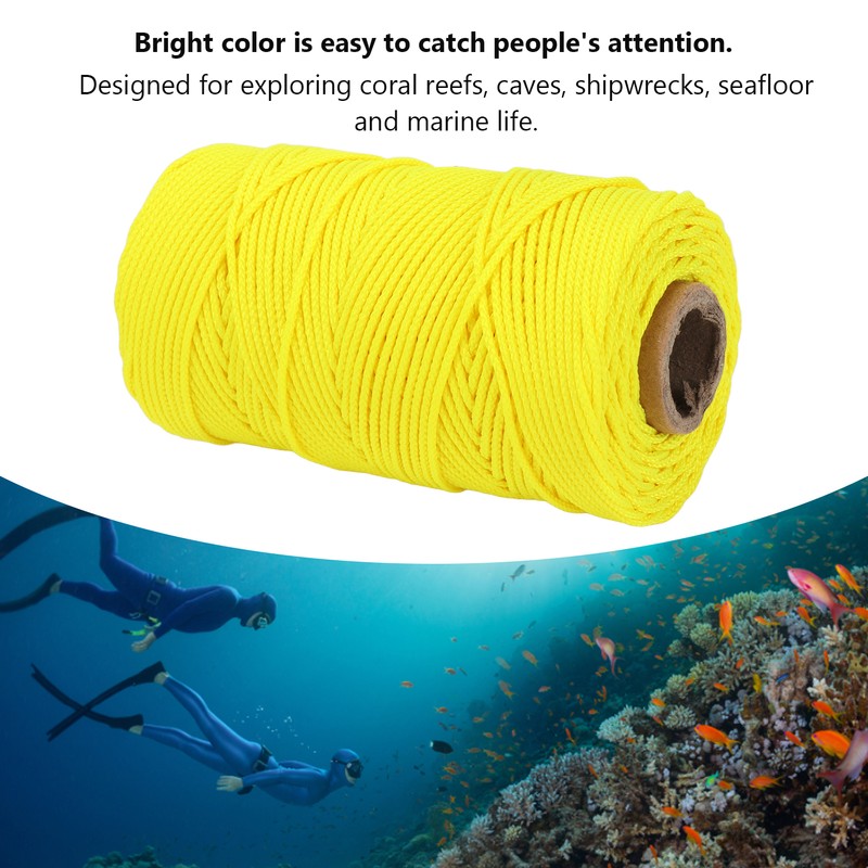 Diving Reel Line Replacement Wearproof Underwater Finger Spool Reel Round