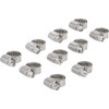 BGS Hose Clip, 10 x 16 mm, Stainless Steel, Set